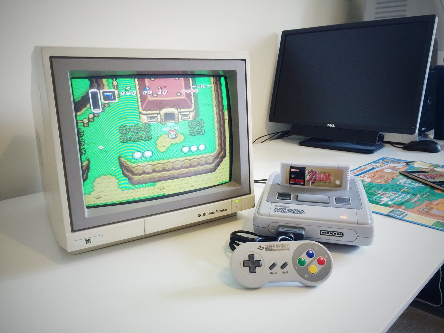 Super Famicom (Super Nintendo Japonês) Completo com 2 Controles