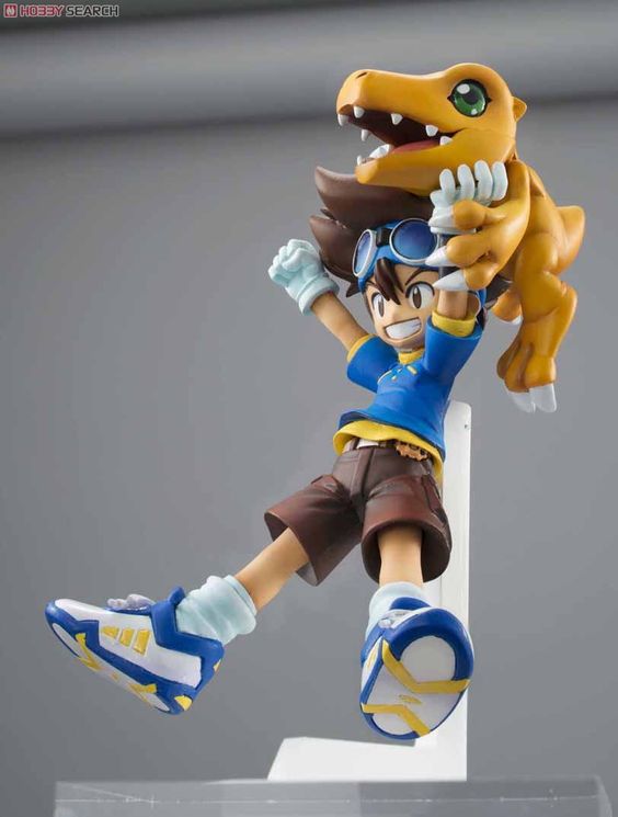 Taichi e Agumon - Action Figure Digimon 15cm