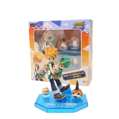 Yamato & Takeru + Tsunomon & Tokomon - Digimon Action Figure 11cm