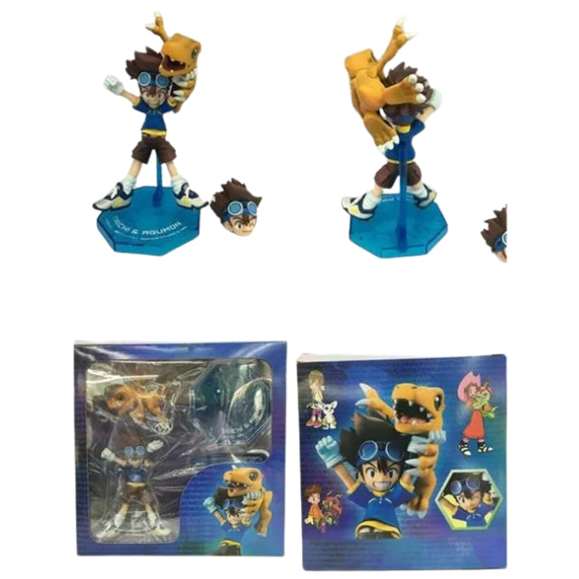 Taichi e Agumon - Action Figure Digimon 15cm