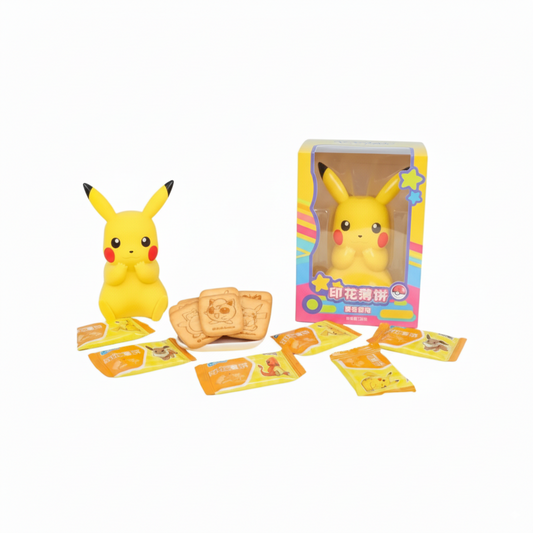 Pikachu LEDA - Boneco com Biscoitos - Sabor Panqueca