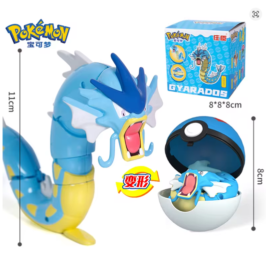 Pokémon Articulado - Gyarados + Great Ball (na Caixa)