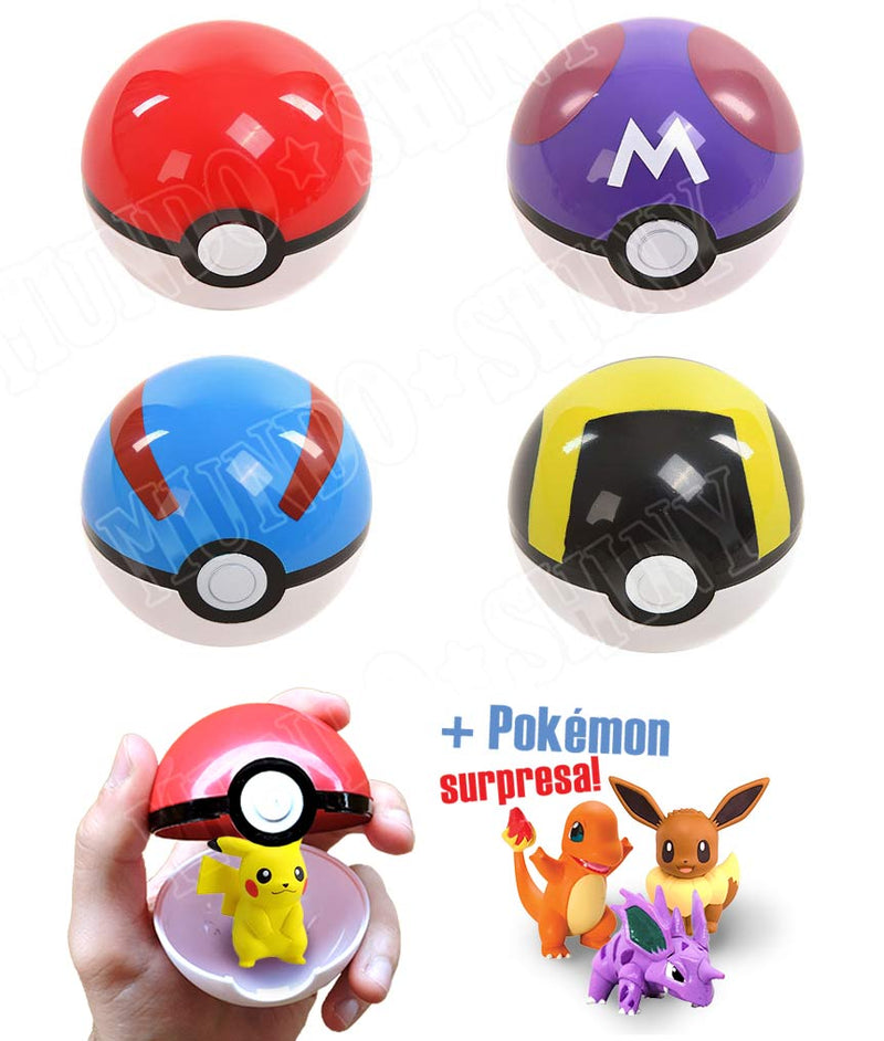 Great Ball - Pokébola Abre e Fecha + Pokémon Surpresa
