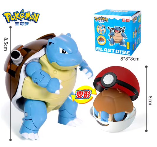 Pokémon Articulado - Blastoise na Pokébola (na Caixa)