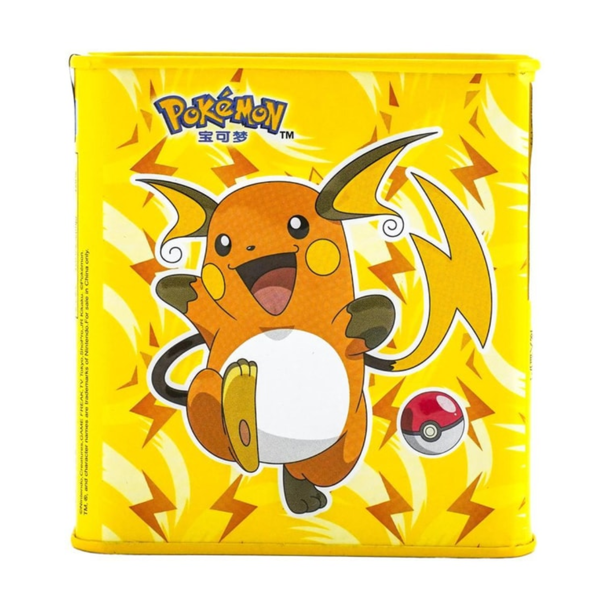 Bala de Goma em Lata (95g) - Pikachu & Raichu - Sabores Limão e Manga