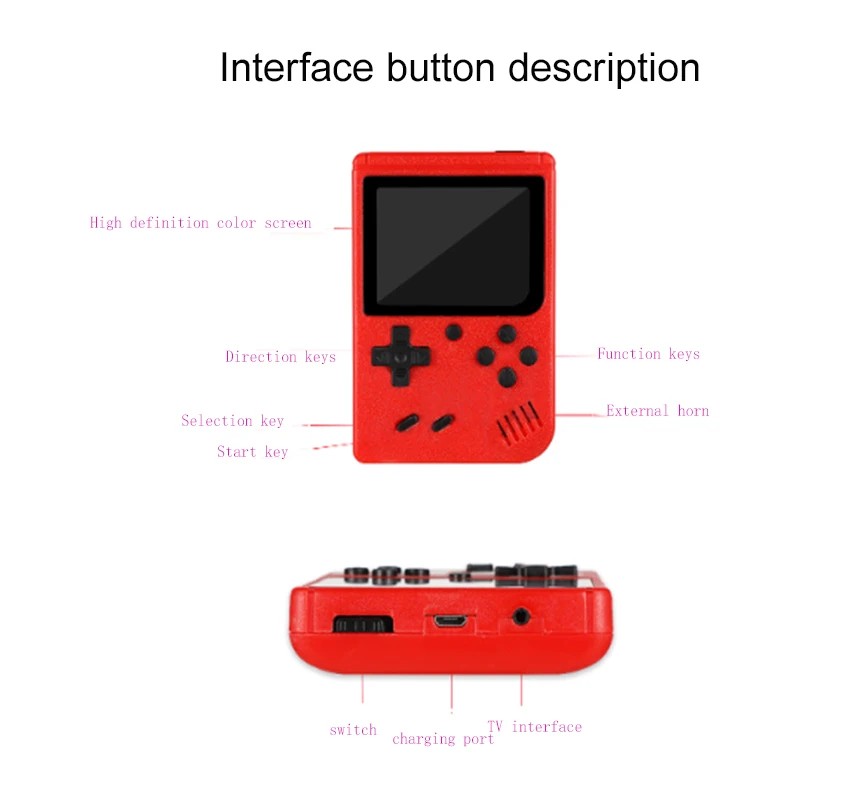 Sup Game Box 400 in 1 - Videogame Retrô (Console Portátil) - Imagem 4