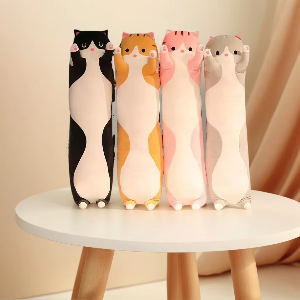 Gato Comprido 50cm - Frajola (preto e branco) - Imagem 2